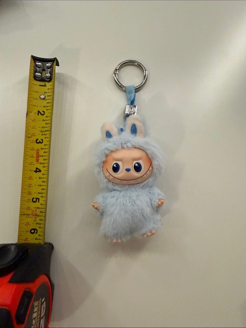LABUBU Blue “D” Keychain